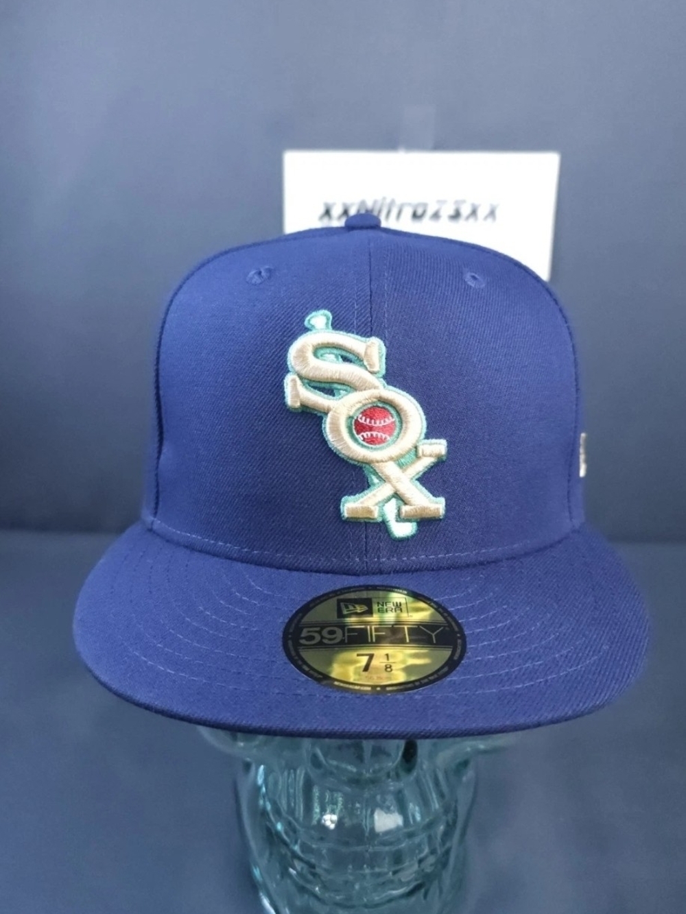 New Era 59FIFTY Chicago White Sox Fitted Hat Size 7 1/8 Blue 1933 All-Star Patch